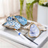 Craft Kit Decoupage, Oyster shells, blue, 1 pack-boobam
