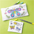 Mini Craft Kit Textile Decoration, Butterflies, pastel colours, 1 pack-boobam