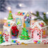 Craft Kit Fuse Beads, Christmas house, assorted colours, 1 pack-boobam