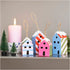 Mini Craft Kit Decoration, Houses, colorful, 1 pack-boobam
