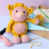 Craft Kit Amigurumi, Hedgehog, light rose, warm yellow, 1 pack-boobam