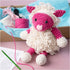 Craft Kit Amigurumi, Sheep, pink, off white, 1 pack-boobam