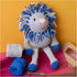 Craft Kit Amigurumi, Lion, navy blue, light grey, 1 pack-boobam