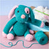 Craft Kit Amigurumi, Puppy, pastel pink, dark turquoise, 1 pack-boobam