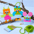 Mini Craft Kit Decoration, Mice and owls, assorted colours, 1 pack-boobam