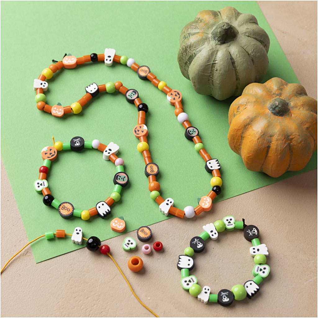 Craft Mix Jewellery, Halloween, halloween colours, 1 pack-boobam