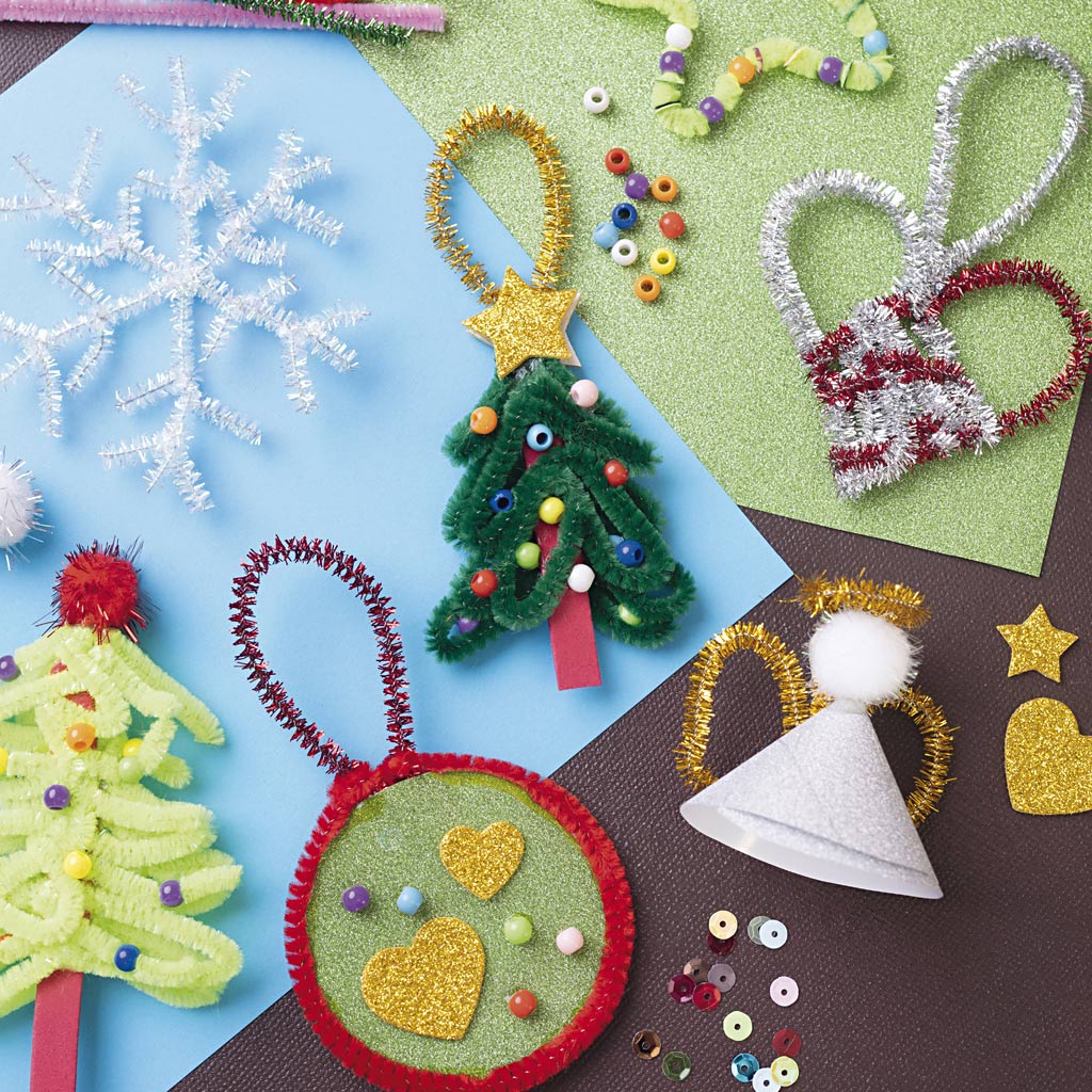 Group Craft Kit Colourful Christmas, Christmas figures, assorted colours, 1 pack-boobam
