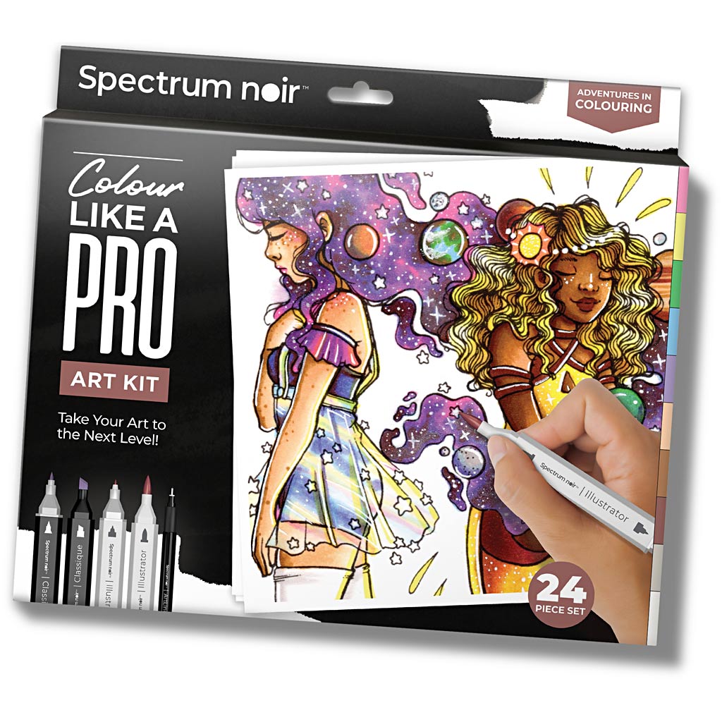 Craft Kit Illustration, Adventurous Colouring, assorted colours, 1 pack-boobam