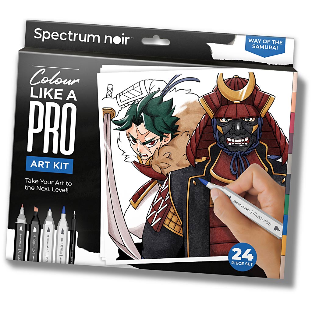 Craft Kit Illustration, Way of the Samurai, assorted colours, 1 pack-boobam