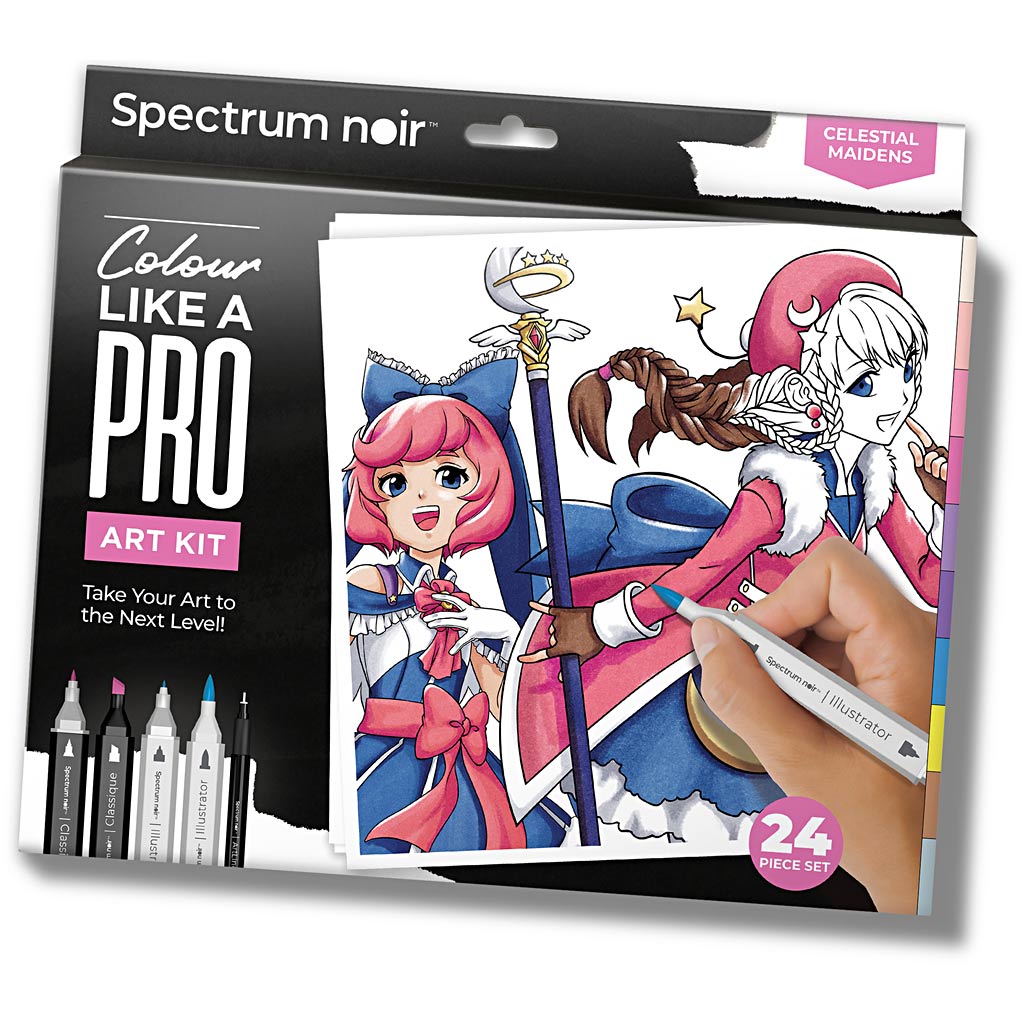 Craft Kit Illustration, Celestial Maidens, assorted colours, 1 pack-boobam