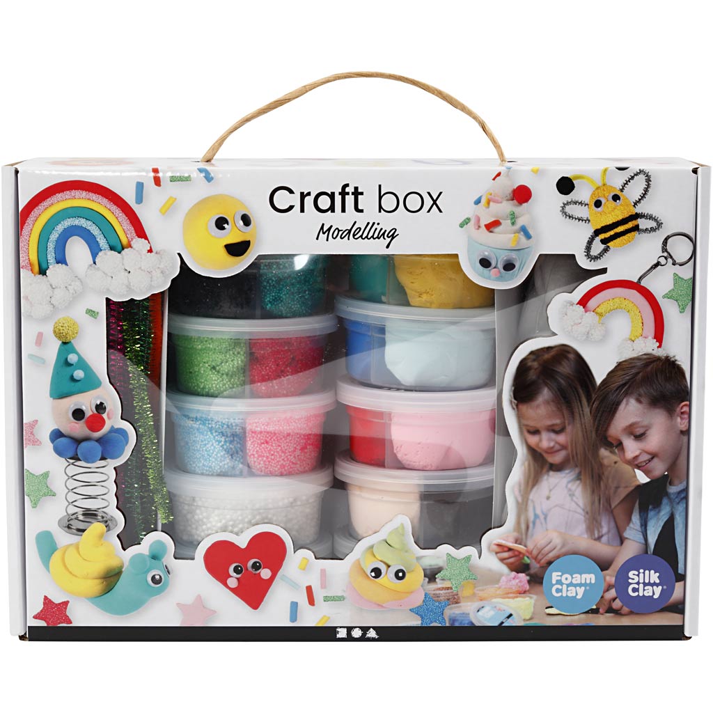 Foam Clay® and Silk Clay® Set, Assorted colours, 1 set-boobam