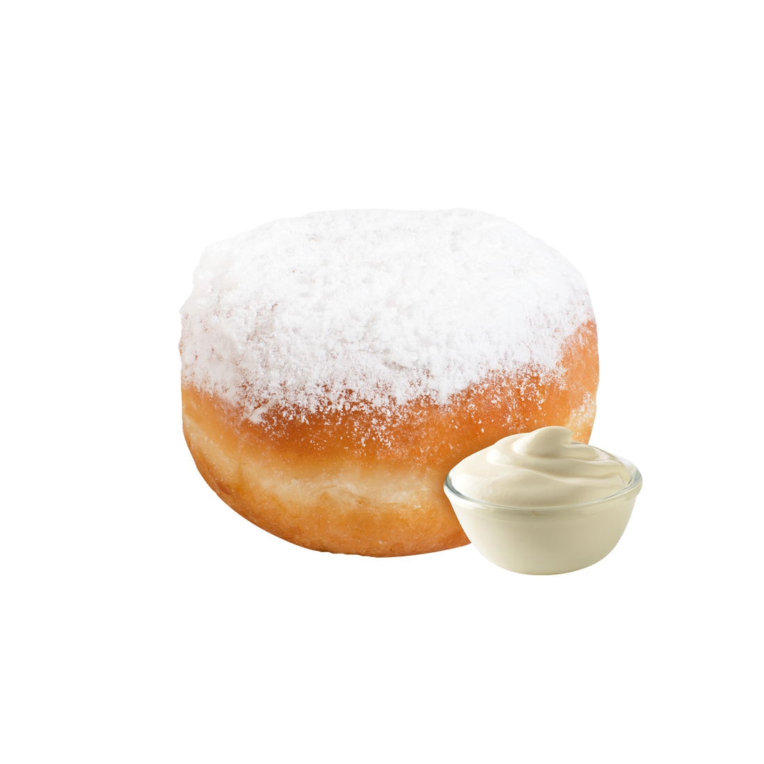 the beignet. κρέμα Βαυαρίας-boobam