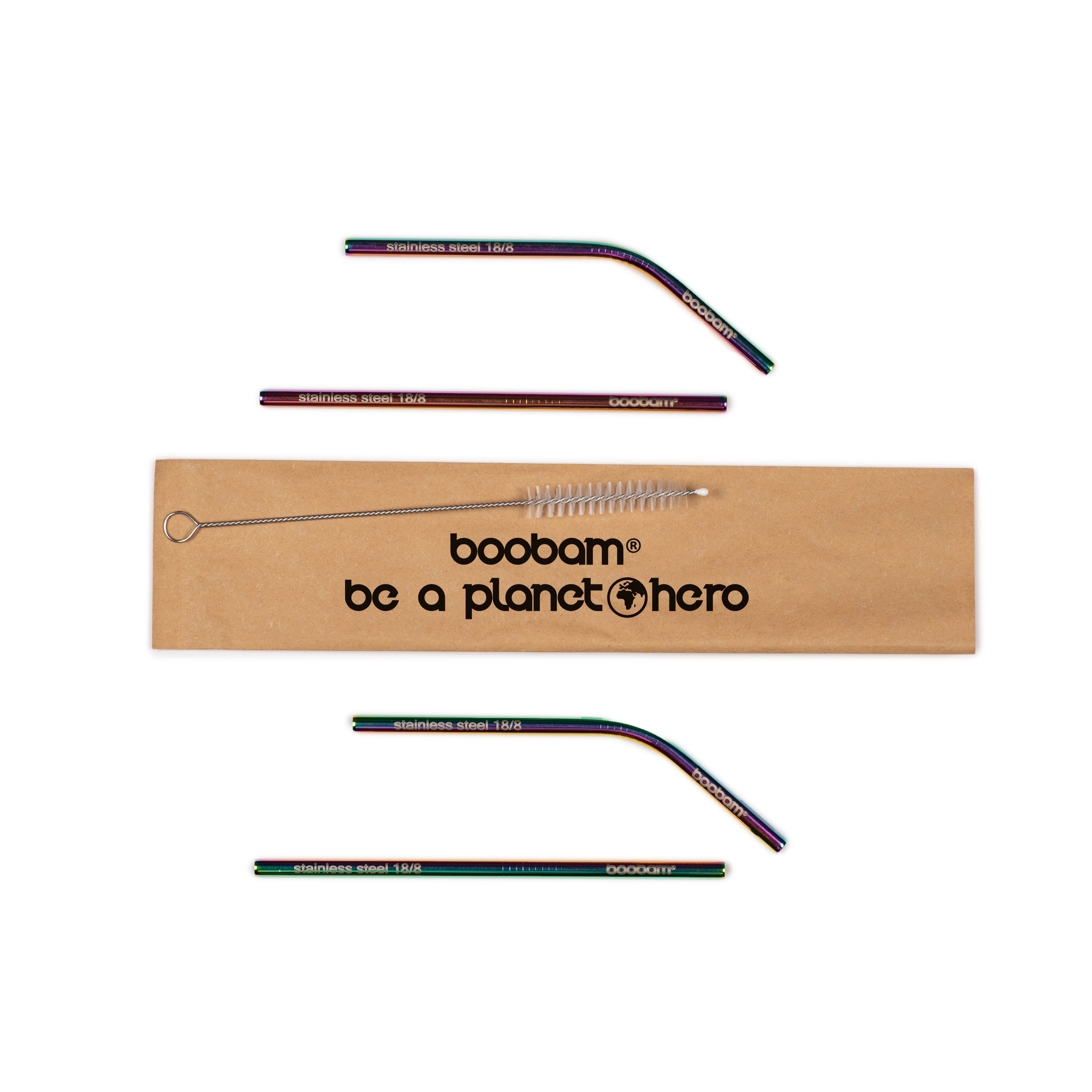 boobam®straw short metal 4-pack-boobam