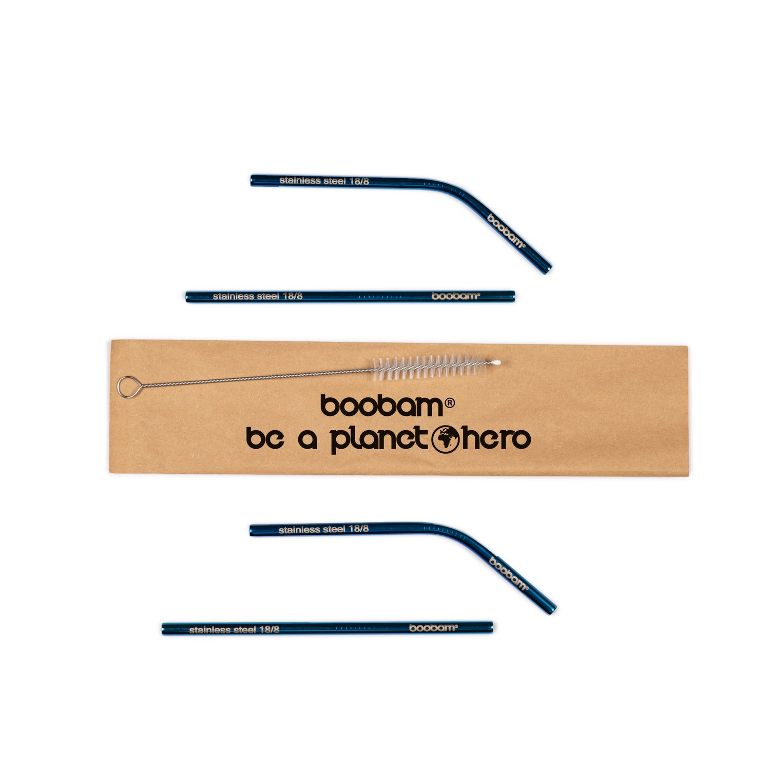 boobam®straw short metal 4-pack-boobam