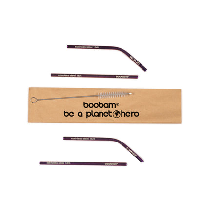 boobam®straw short metal 4-pack-boobam