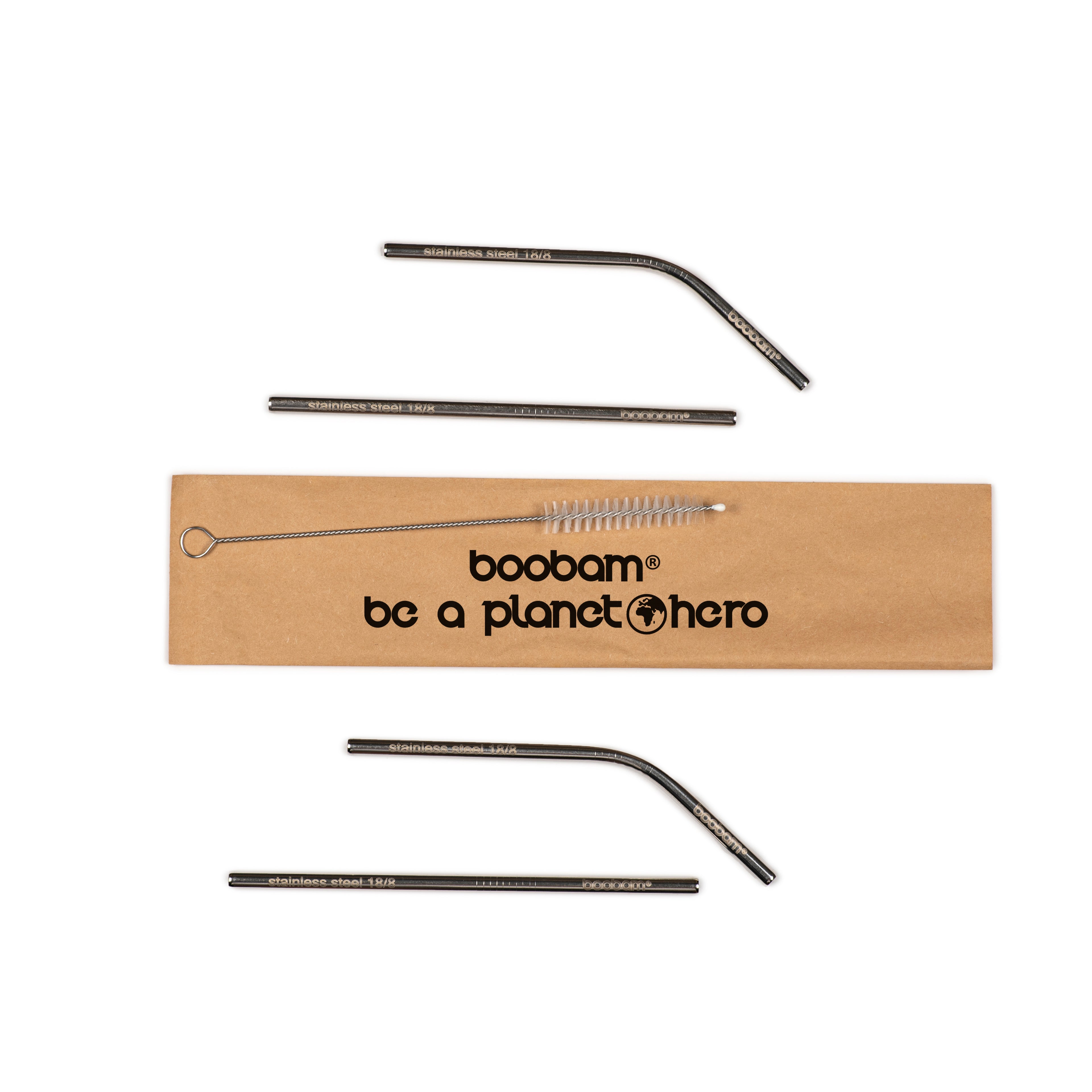 boobam®straw short metal 4-pack-boobam