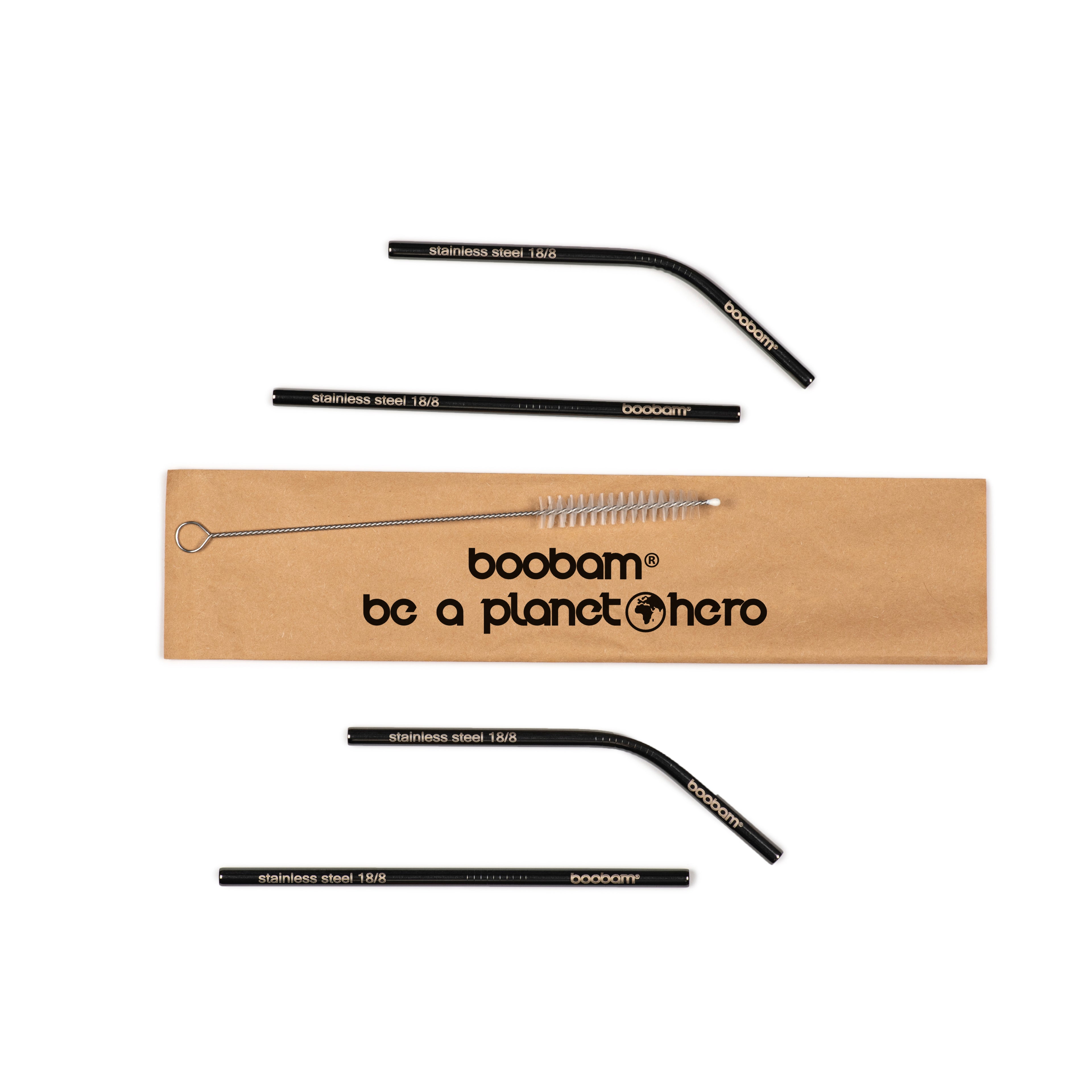 boobam®straw short metal 4-pack-boobam